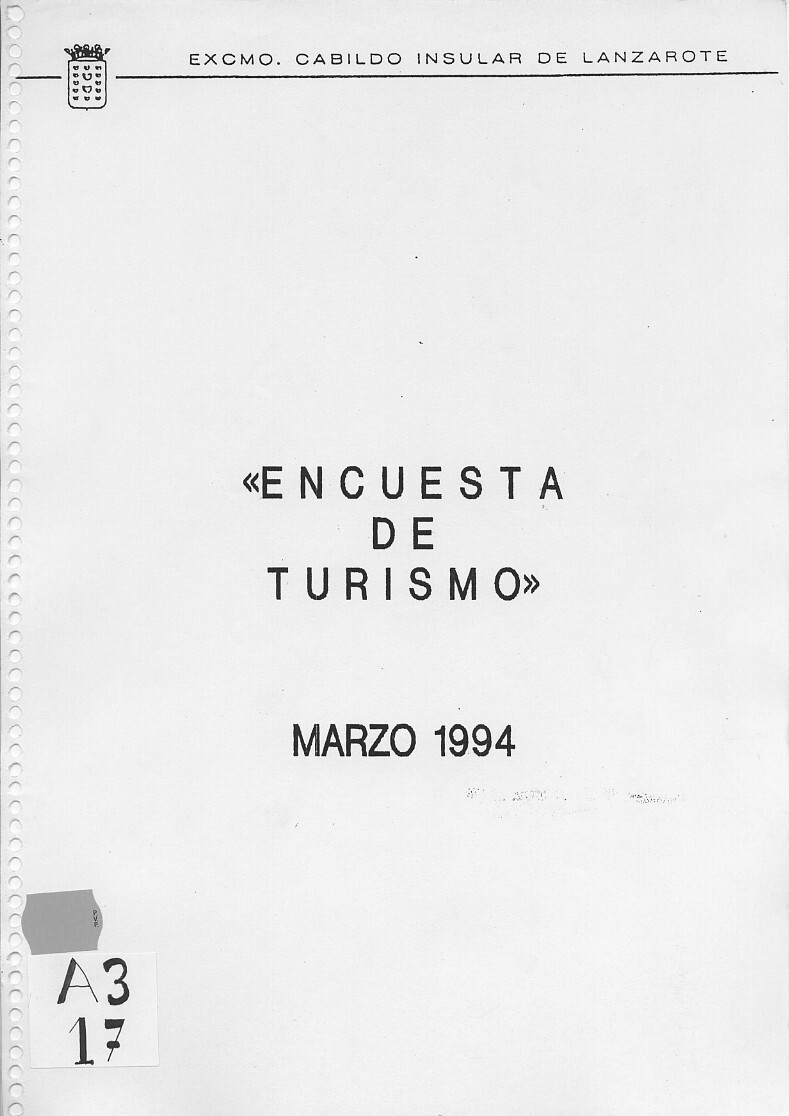 Encuesta de turismo 1994 en TEXTOS 